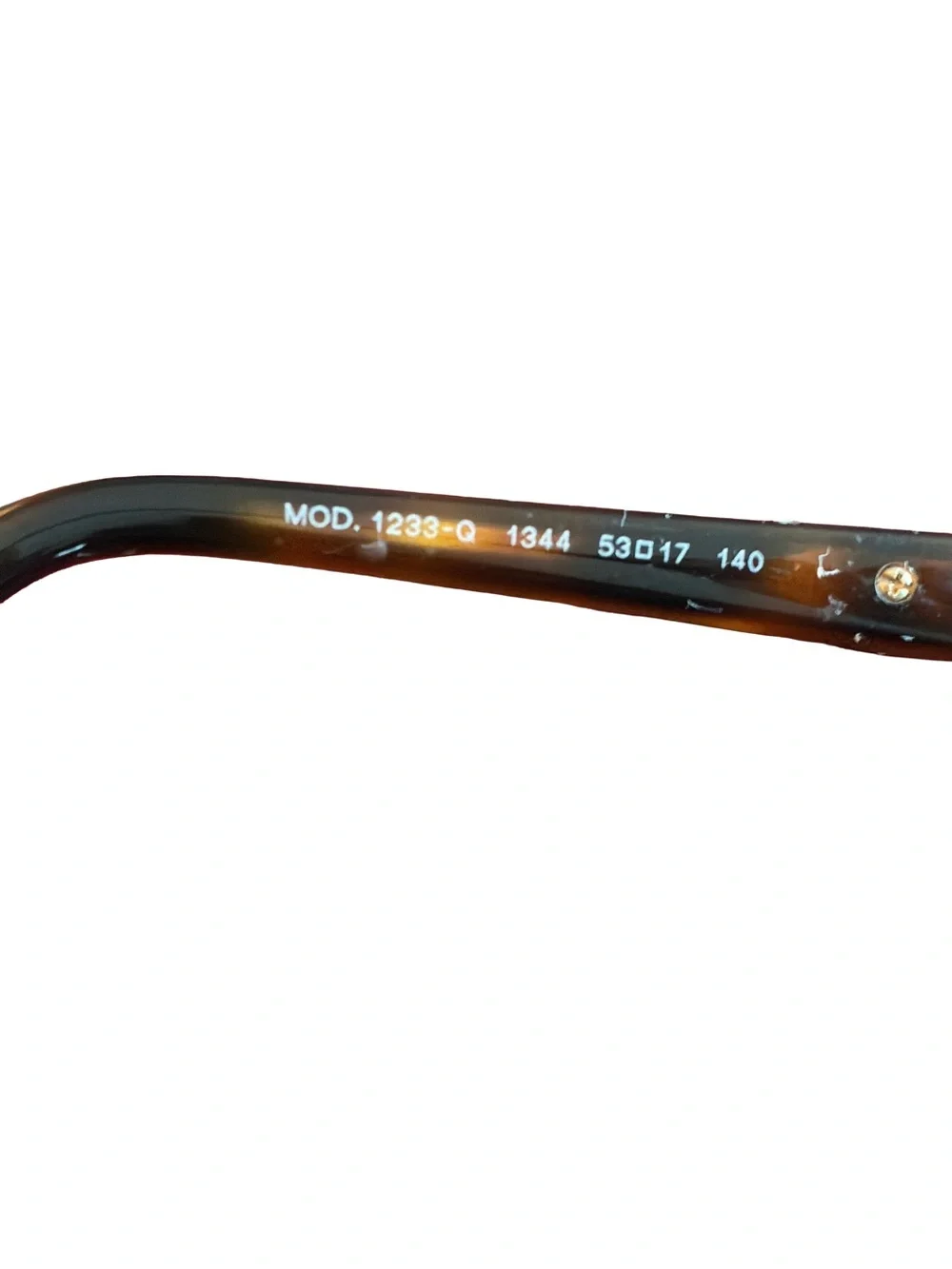 Versace VE1233Q Brown Gold Cat Eye Eyeglass Frames Italy w/ Case